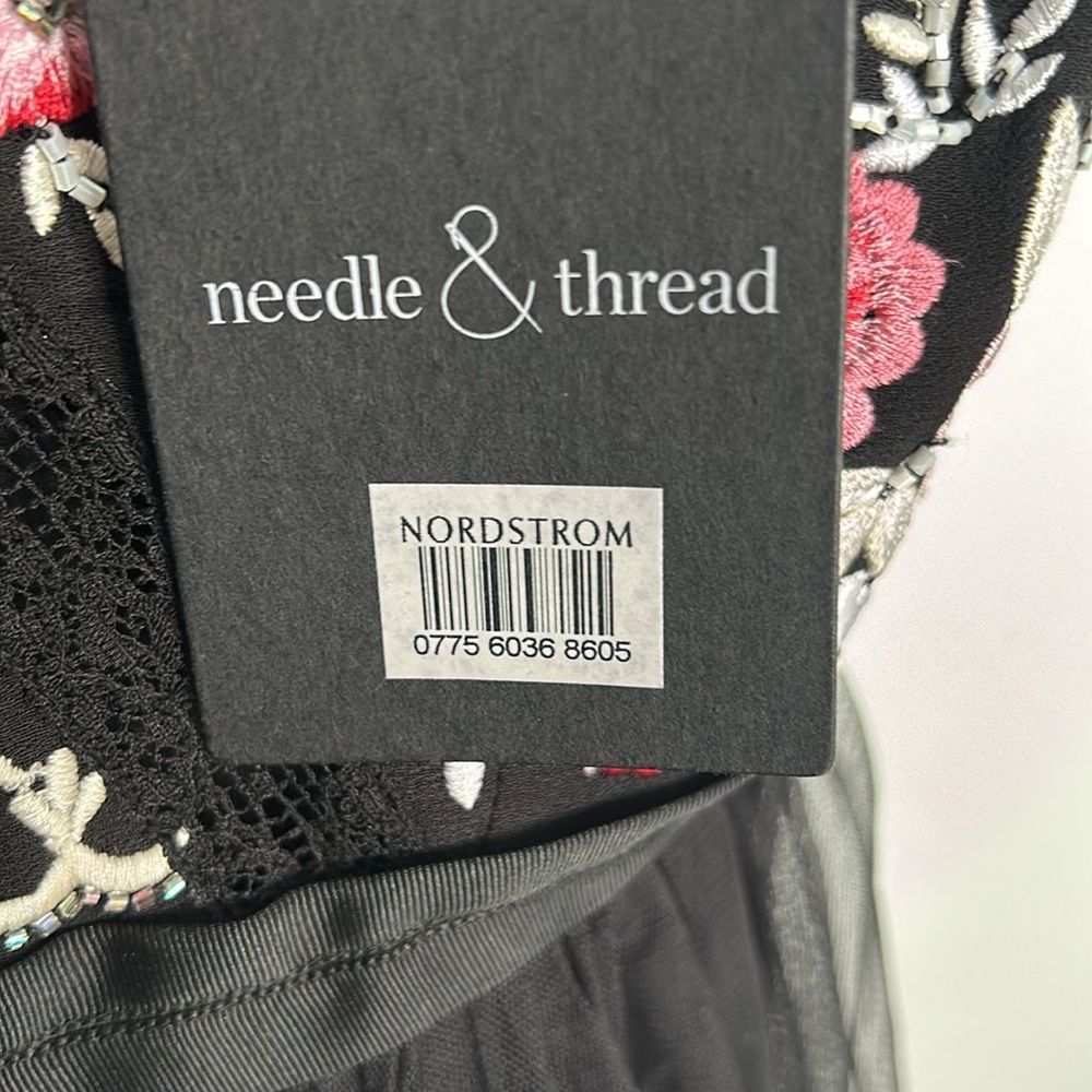 Needle an thread Elegant Black and Pink Embroidered Dress prom bridesmaid dress - Picture 16 of 16